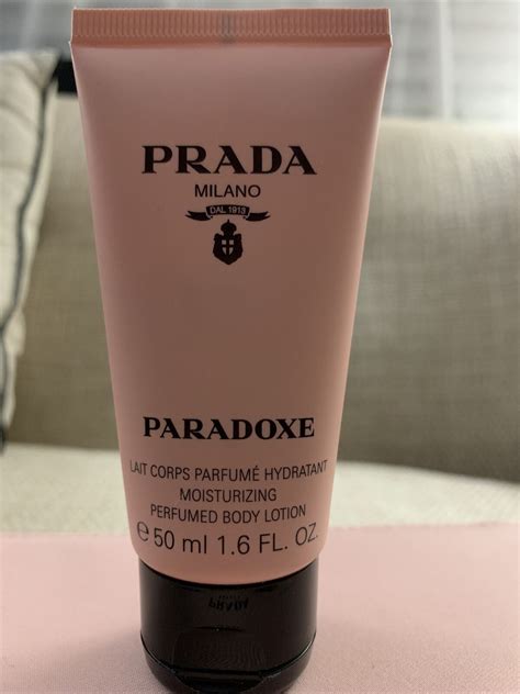 prada body lotion pink bottle